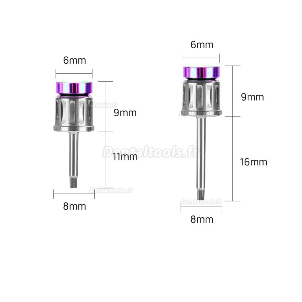 Kit de clé dynamométrique universelle pour Implant dentaire électrique avec 16 tournevis